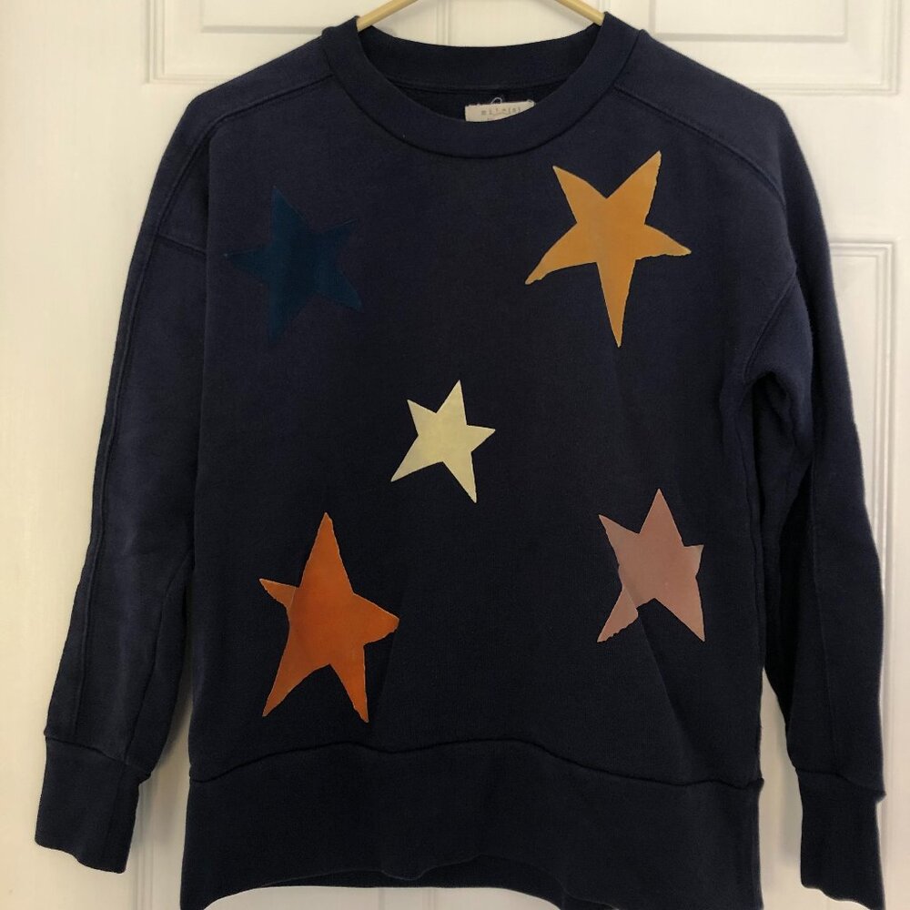 Madewell Star Print Sweatshirt XXS